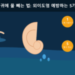 수영 후 귀에 물 빼는 법: 외이도염 예방하는 5가지 습관