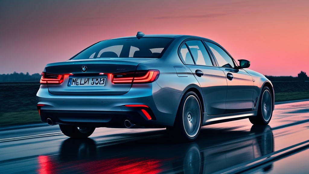 BMW F30 320i 후미등 LED 점등 모습