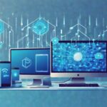 Syncthing P2P 파일 동기화 개념 일러스트