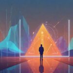 AI 추천과 사람의 판단 사이 갈림길 일러스트