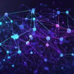 지식 그래프 네트워크와 AI 검색 개념 일러스트