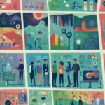 체육 교수 스타일 스펙트럼 일러스트
