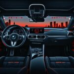 BMW 320i F30 스포츠 모드 계기판과 모드 스위치