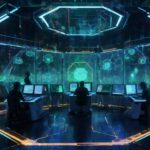 AI 에이전트 센서와 권한 가드레일 개념도