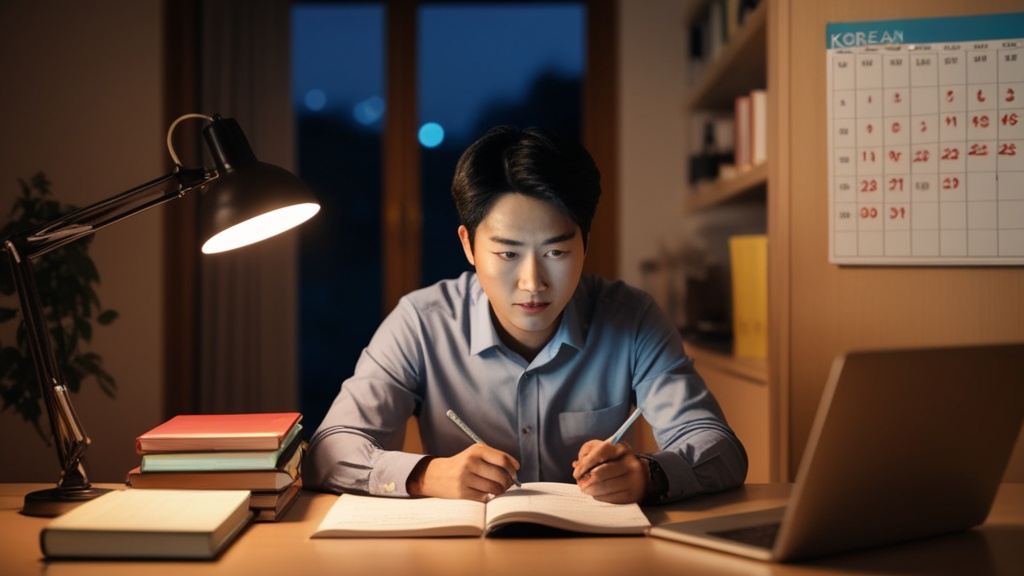 직장인 D-30 시험 마무리 공부 모습