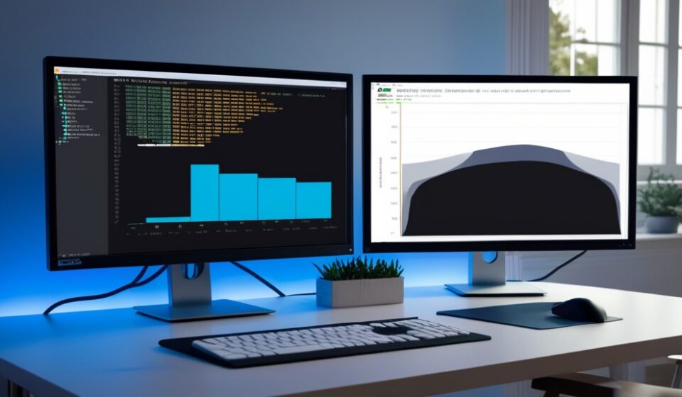Dockerfile 최적화 작업 중인 개발자 화면