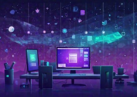 Dev Container 안에 개발 도구가 정리된 일러스트